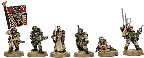 Imperial Guard Cadian Command Squad